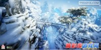 《古剑奇谭2》太华山场景图 梦幻冰雪世界