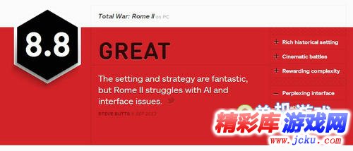 铁血史诗《全面战争：罗马2》获得IGN评测8.8高分 1