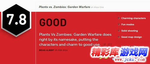 IGN高分评测曝光《植物大战僵尸：花园战争》获7.8高分 1